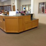 wood library desk